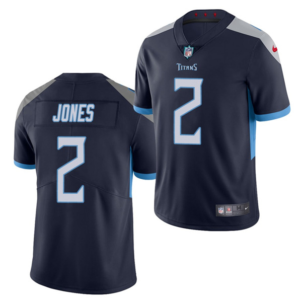 Men's Tennessee Titans #2 Julio Jones Navy Vapor Untouchable Stitched Jersey